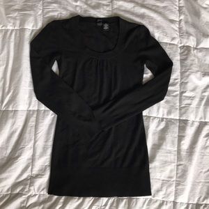 Black long sleeve top